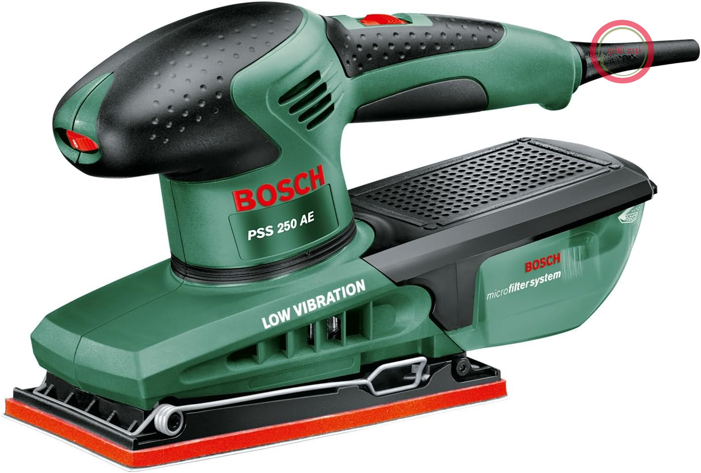 سنباده زن چرخشی بوش آلمان Bosch مدل PSS 250 AE (250 وات، در کیف حمل)