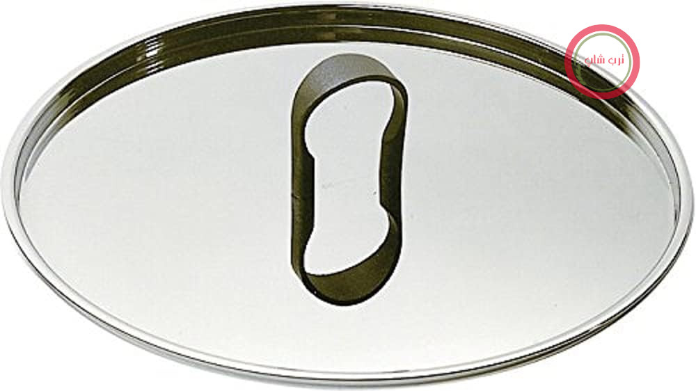 درب طرح‌دار Alessi La Cintura Di Orione 90200/16 L از جنس استیل ضد زنگ 18/10، نمای بیرونی و داخلی براق