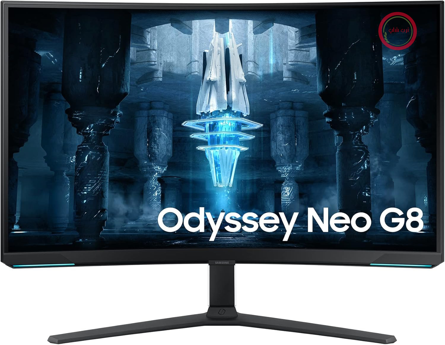 مانیتور گیمینگ سامسونگ اودیسه نئو G8 مدل S32BG850NP، 32 اینچ، پنل VA، وضوح 4K UHD، فناوری AMD FreeSync Premium Pro، زمان پاسخگویی 1 میلی‌ثانیه، نرخ تازه‌سازی 240 هرتز، جلو: مشکی، پشت: سفید
