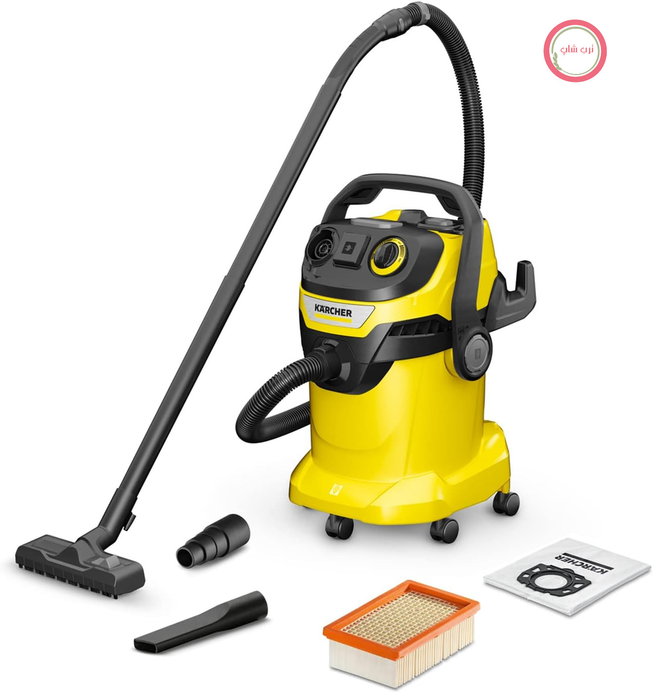جاروبرقی صنعتی کرشر آلمان Kärcher WD 5 P V-25/5/22، آب و خاک، 1200 وات، مخزن 25 لیتری