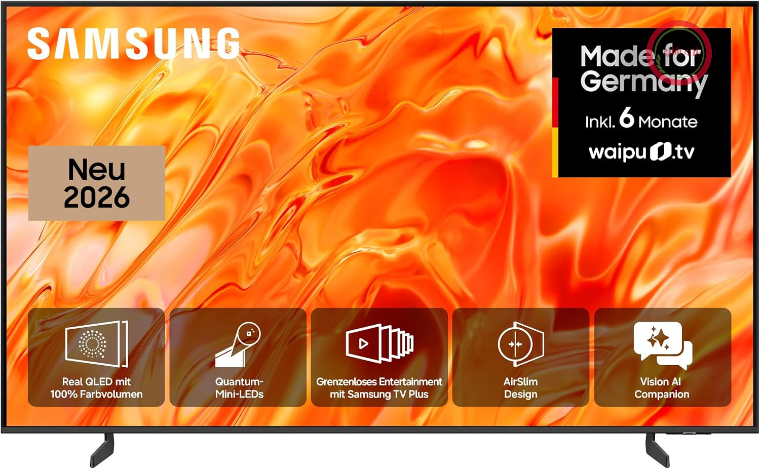 تلویزیون سامسونگ Samsung مدل نئو کیو ال ای دی QN70H 4K، 55 اینچ (138 سانتی متر)، تلویزیون UHD، تلویزیون هوشمند، 2026