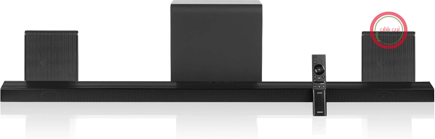 ساندبار سامسونگ Samsung مدل HW-QS7500F سری Q، 3.1.4 کاناله برای تلویزیون، ساب ووفر بی‌سیم 6.5 اینچی، بلندگوهای عقب، دالبی اتموس بی‌سیم و DTS:X، SpaceFit Sound Pro، Q-... [نسخه هلندی]