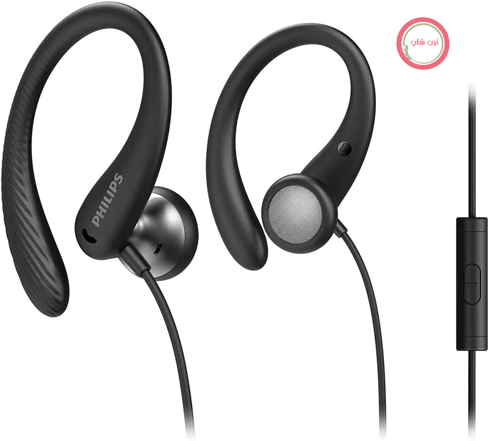 هدفون ورزشی فیلیپس آدیو مدل TAA1105BK/00 با میکروفون، هدفون داخل گوشی (قلاب گوشی انعطاف‌پذیر، دریچه خروج صدای بیس، مقاوم در برابر تعریق IPX2، قرارگیری ایمن، کنترل از راه دور درون گوشی) مشکی