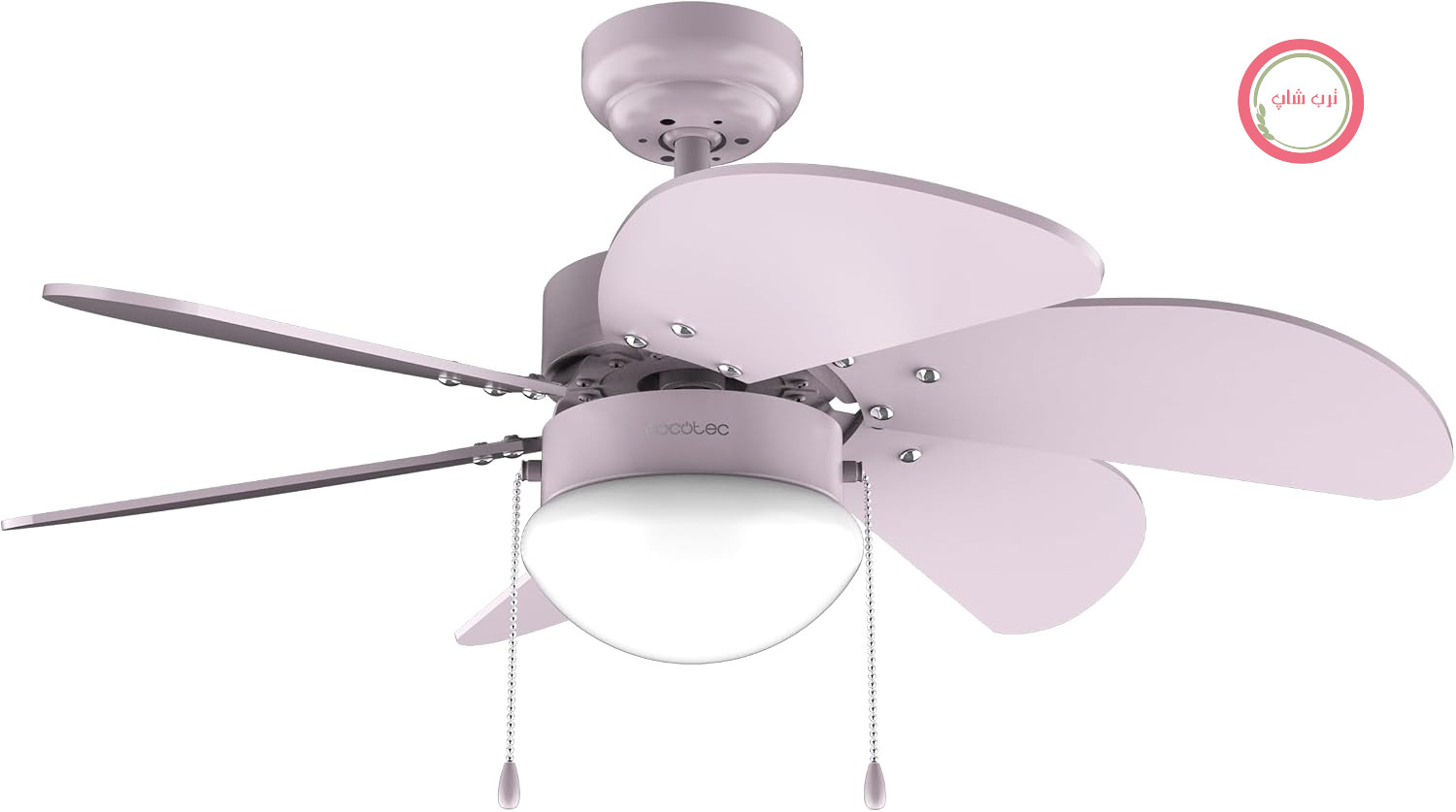 پنکه سقفی سکوتک اسپانیا Cecotec Aero 3600 | موتور مسی، ۳ سطح سرعت، قابلیت چرخش در جهت تابستانه و زمستانه،صورتی