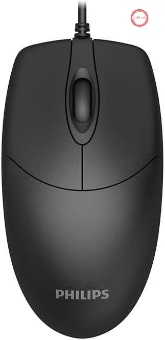 ماوس سیمی فیلیپس SPK7234 - 1000 DPI، USB 2.0، طراحی ارگونومیک برای کاربران چپ دست و راست دست، مشکی