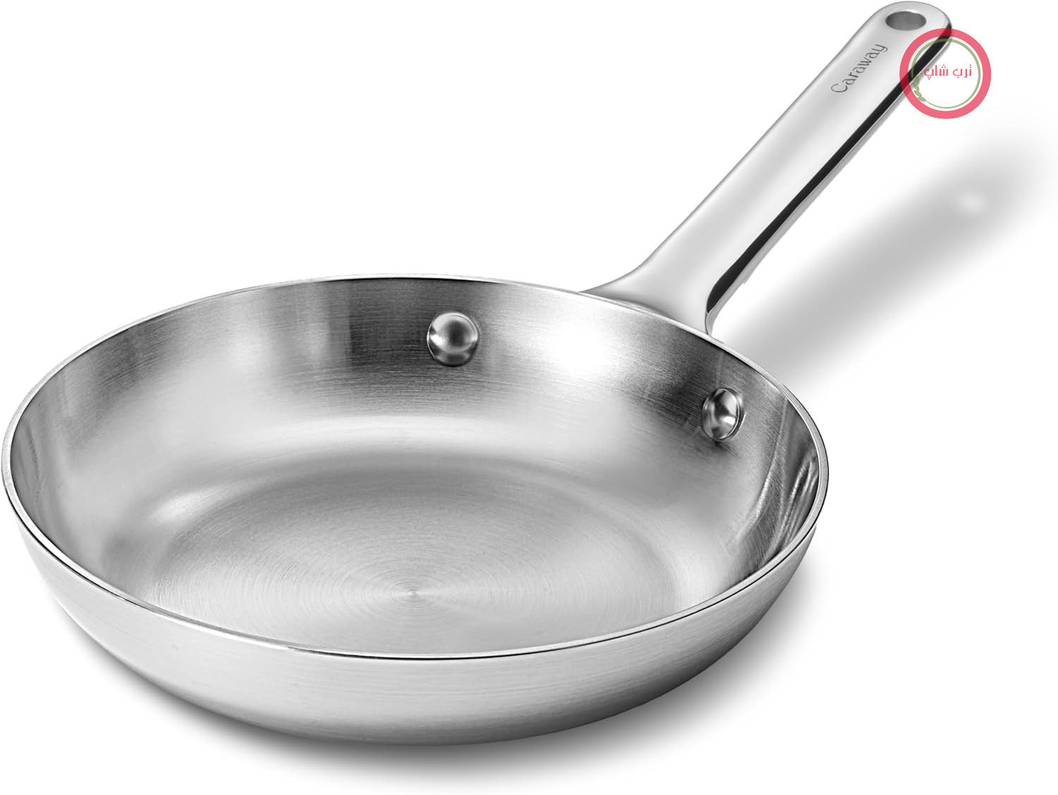 ماهیتابه کوچک استیل ضد زنگ کاراوی، 20.3 سانتی‌متر | ماهیتابه استیل ضد زنگ 5 لایه، مناسب برای فر و سازگار با انواع اجاق گاز، غیر سمی، بدون PTFE و PFOA
