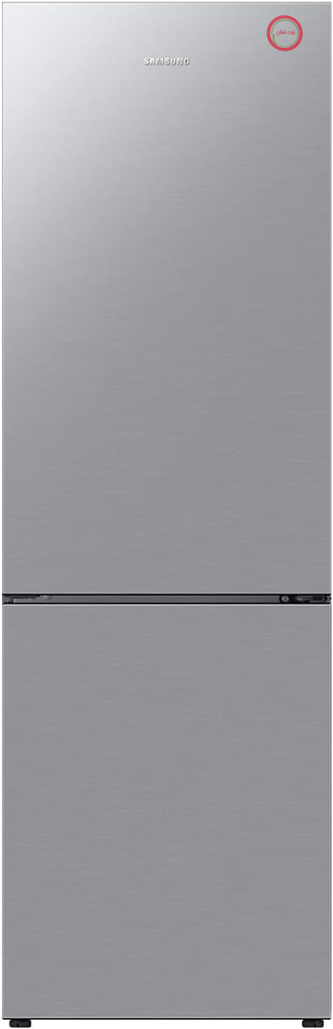 یخچال فریزر ترکیبی سامسونگ RB33B610ESA/EF EcoFlex، کلاس E، نقره‌ای، استیل ضد زنگ