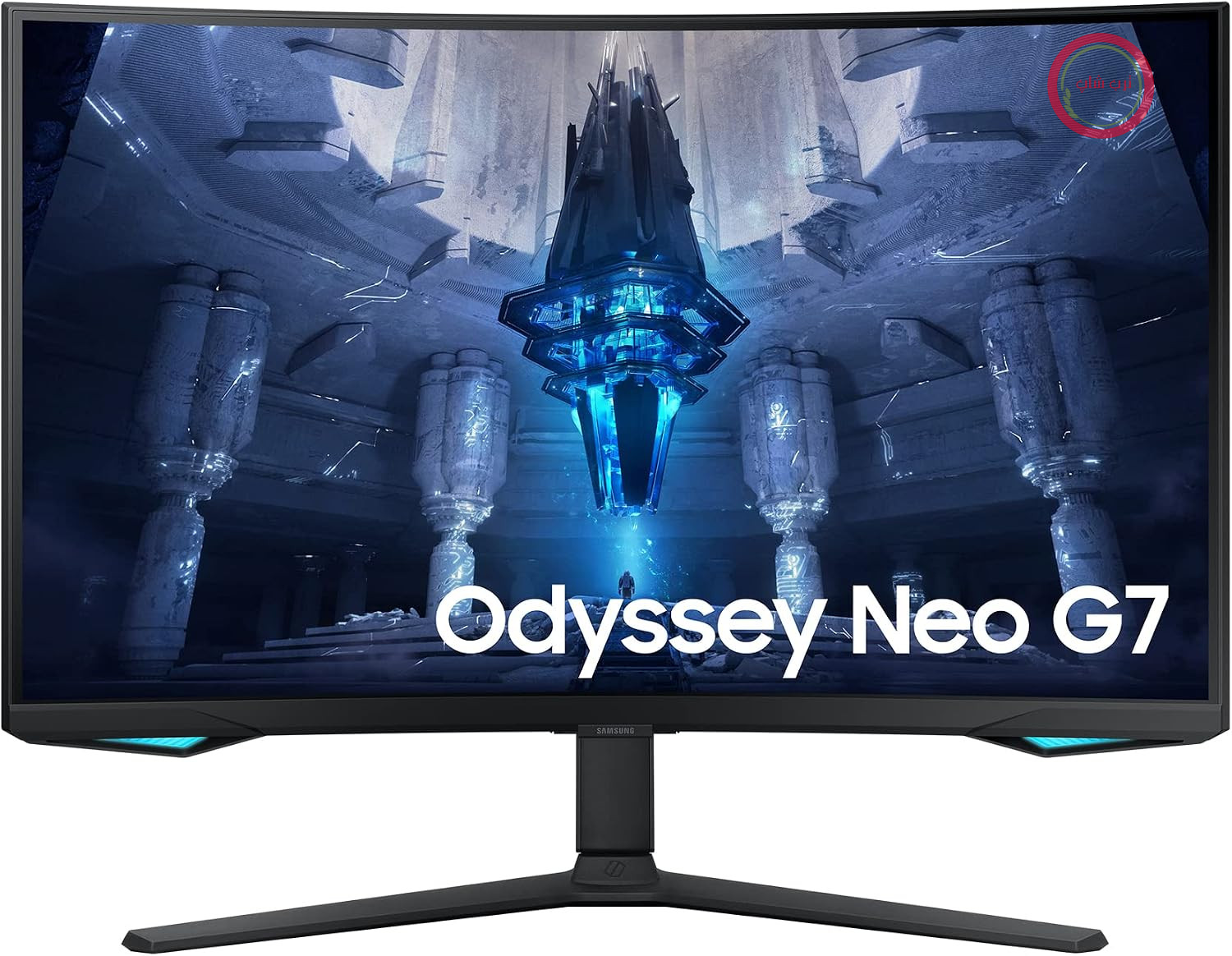 مانیتور گیمینگ سامسونگ اودیسه نئو G7 مدل S32BG750NU، 32 اینچ، پنل VA، وضوح 4K UHD، فناوری AMD FreeSync Premium Pro، زمان پاسخگویی 1 میلی‌ثانیه، نرخ تازه‌سازی 165 هرتز، مشکی
