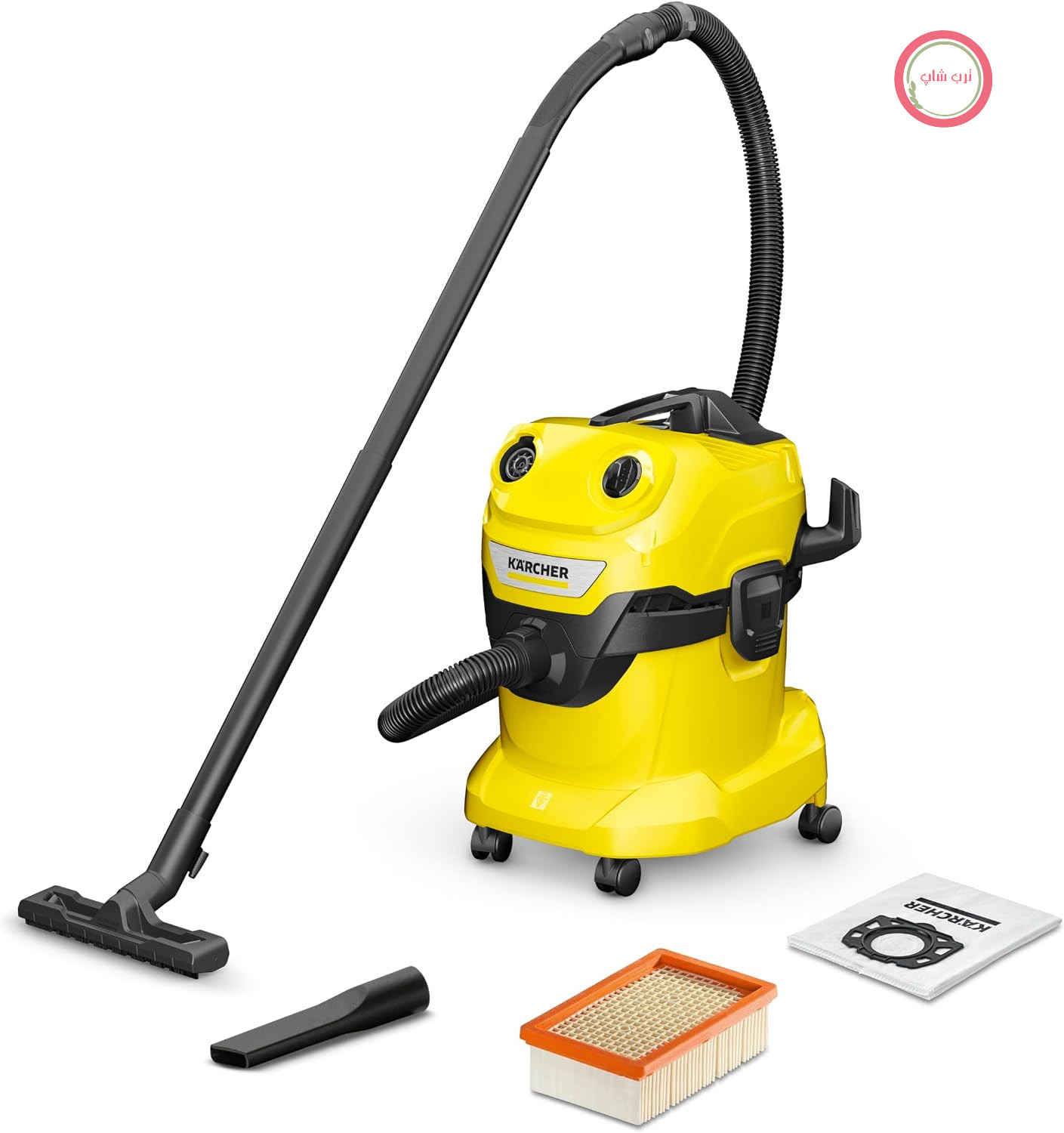 جاروبرقی صنعتی کرشر آلمان Kärcher WD 4 V-20/5/22، آب و خاک، مخزن 20 لیتری