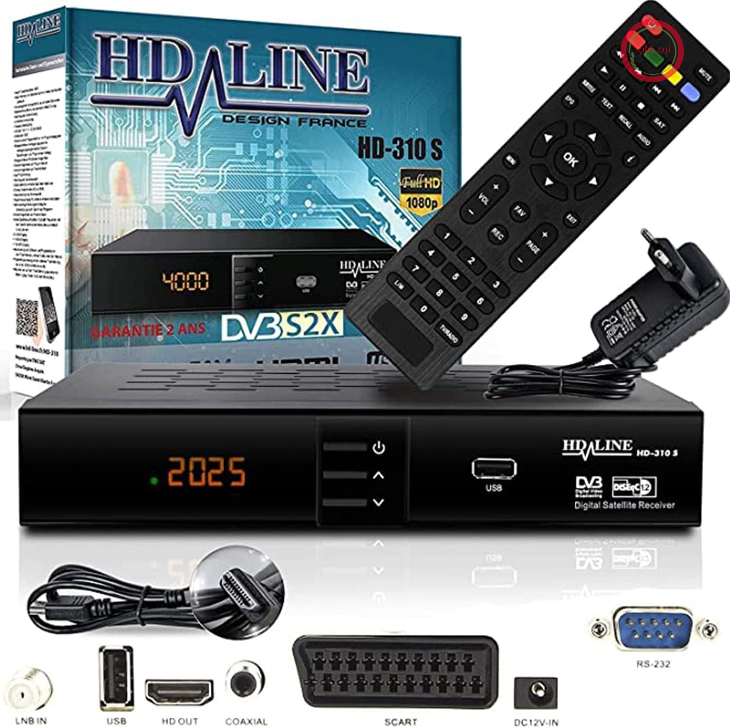 گیرنده ماهواره HD-Line 310، گیرنده دیجیتال فول اچ‌دی DVB-S2، گیرنده ماهواره‌ای برای HDTV، گیرنده ماهواره‌ای تلویزیون HDMI