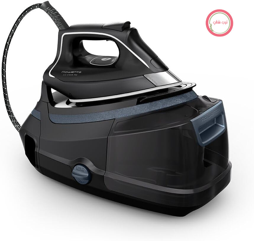 اتو بخار مخرن دار روونتا آلمان Rowenta Eco Steam Pro، قدرت بخار فوق‌العاده، حالت اقتصادی (Eco) بسیار کارآمد، مخزن آب قابل جدا شدن ۱.۳ لیتری، سیستم جمع‌آوری رسوبات آهکی، DG9642F0