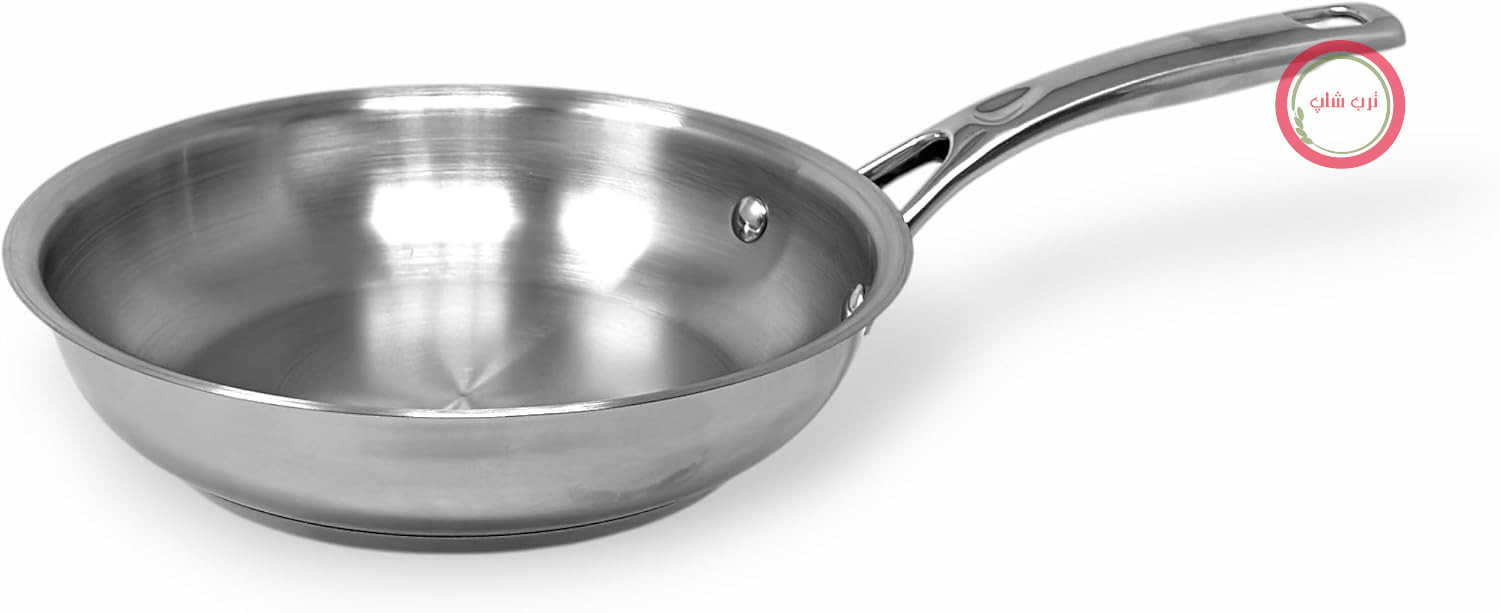 ماهیتابه پرولین نسخه روزانه برندز، 20 سانتی‌متر - تابه استیل ضد زنگ بدون روکش - برای انواع اجاق‌های القایی و اجاق گاز - قابل استفاده در فر و ماشین ظرفشویی - بدون PFAS/PFOA