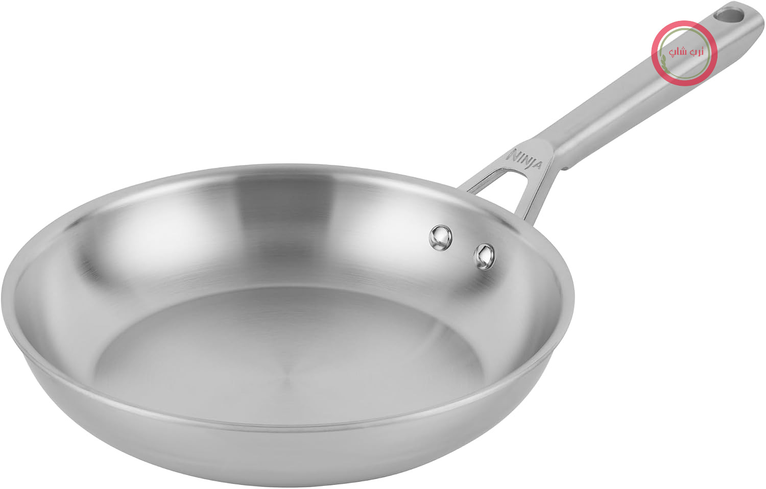 ماهیتابه استیل ضد زنگ نینجا اورکلاد (24 سانتی‌متر)، مناسب برای انواع اجاق گاز، از جمله اجاق القایی، مناسب برای فر تا دمای 300 درجه سانتیگراد، پایه القایی پیوسته، مدل C90024EUI