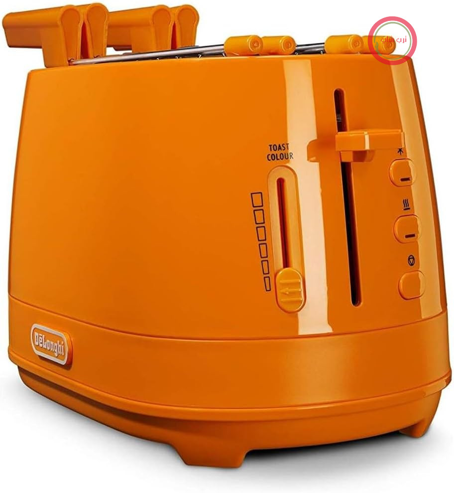 توستر De Longhi CTLAP2203 با انبر، 550 وات. نارنجی