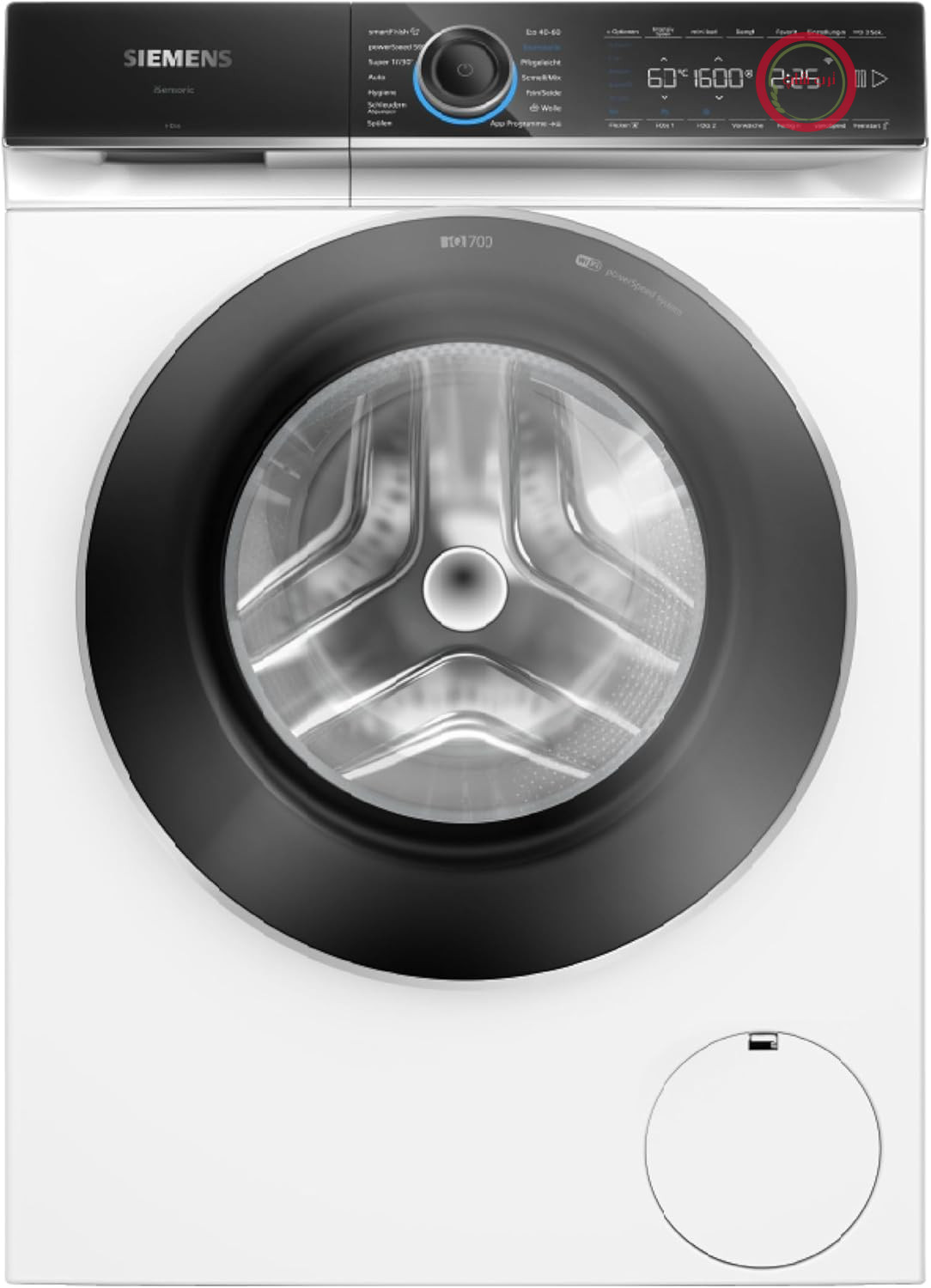 ماشین لباسشویی هوشمند زیمنس WG56B2A41، مدل iQ700، 10 کیلوگرم، 1600 دور در دقیقه، ساخت آلمان، i-Dos، سیستم ضد لکه، کمک اتوکشی smartFinish، شستشوی سریع با speedPack XL، ظرفیت کم برای لباس‌های تکی