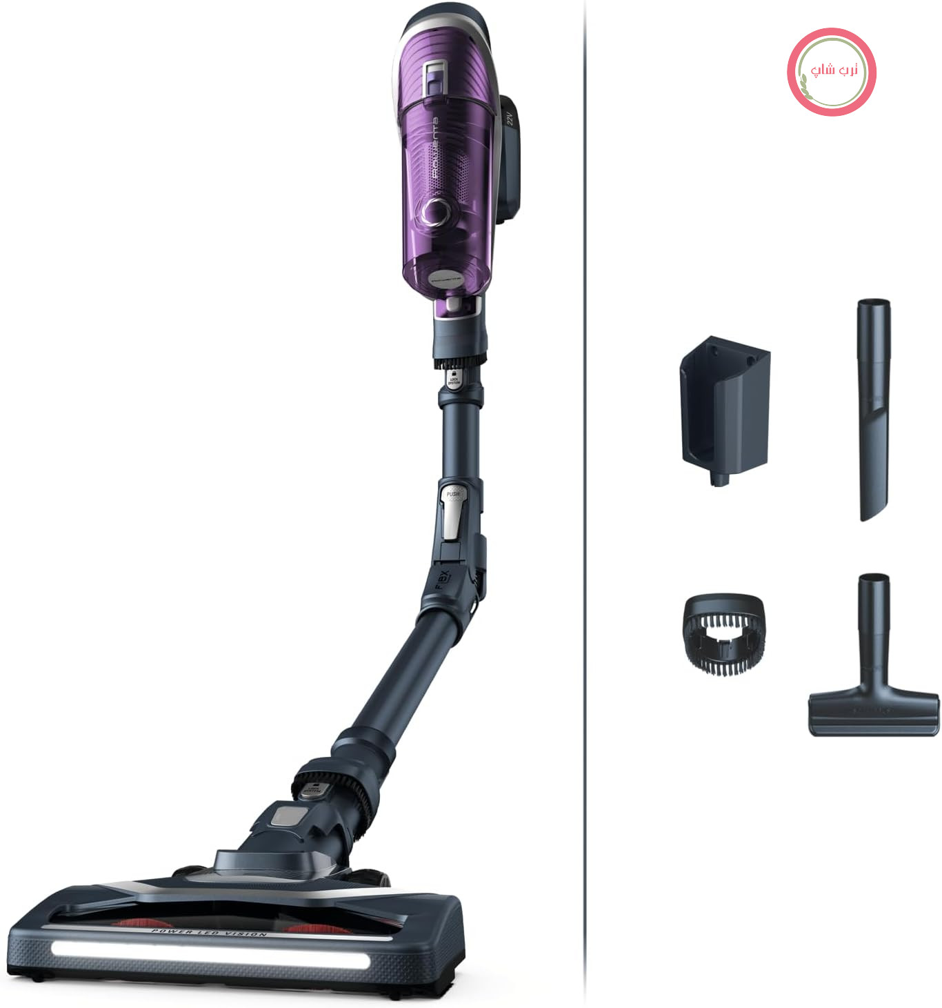 جارو شارژی روونتا آلمان بی‌سیم Rowenta X-Force Flex 8.60 مخصوص آلرژی، فیلتر آلرژی، مفصل انعطاف‌پذیر، تا ۴۵ دقیقه عمر باتری، نازل مخصوص درز و شکاف، نازل مخصوص روکش مبلمان، جاروبرقی بی‌سیم با فیلتر EasyWash، ۱۸۵ وات، RH9638WO