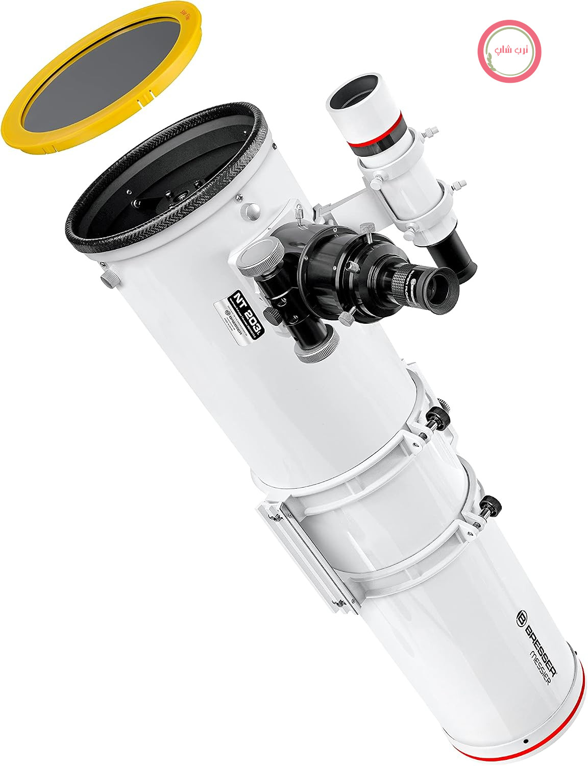 تلسکوپ برسر، تلسکوپ بازتابی نیوتنی، لوله اپتیکی Messier NT-203/1200 F6 با ریل اتصال GP، جوینده 8x50 و فوکوسر پایدار 2 اینچی
