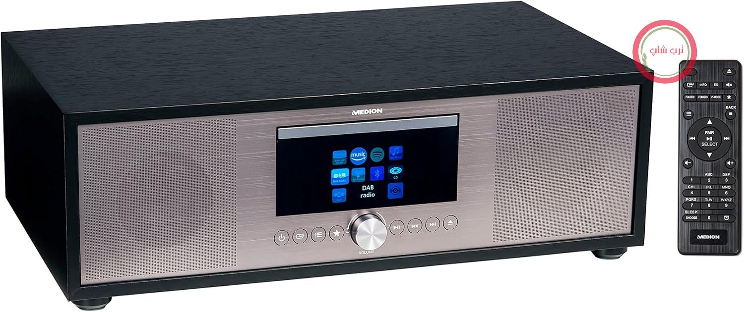 سیستم صوتی همه کاره MEDION P66024 (اینترنت، DAB+، رادیو PLL-UKW، پخش کننده CD/MP3، بلوتوث 5.0، سیستم صوتی 2.1، ضبط خودرو)