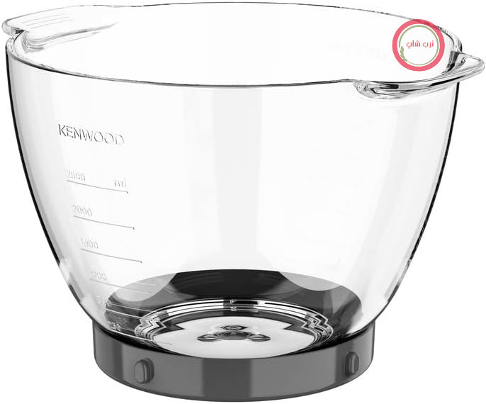 کاسه شیشه‌ای کنوود KAB30.000CL، لوازم جانبی برای غذاسازهای Titanium Chef Baker و Titanium Chef Baker Patissier XL، کاسه مخلوط‌کن با ظرفیت ۴.۶ لیتر، قابل شستشو در ماشین ظرفشویی، شیشه‌ای