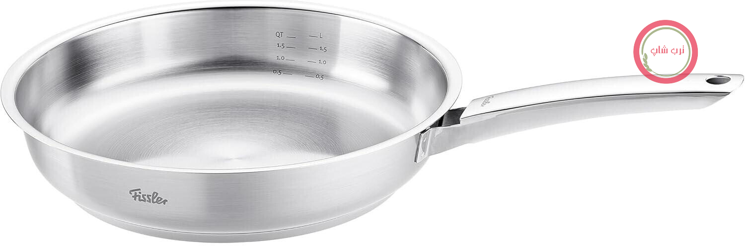 ماهیتابه فیسلر آلمان Fissler Pure Collection/Edelstahl (قطر 20 سانتی‌متر) بدون پوشش، پیمانه داخلی