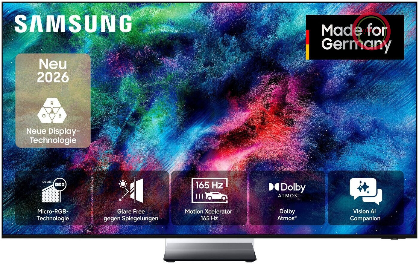 تلویزیون هوشمند 75 اینچی 4K سامسونگ مدل TV Micro RGB R85H با پنل IA