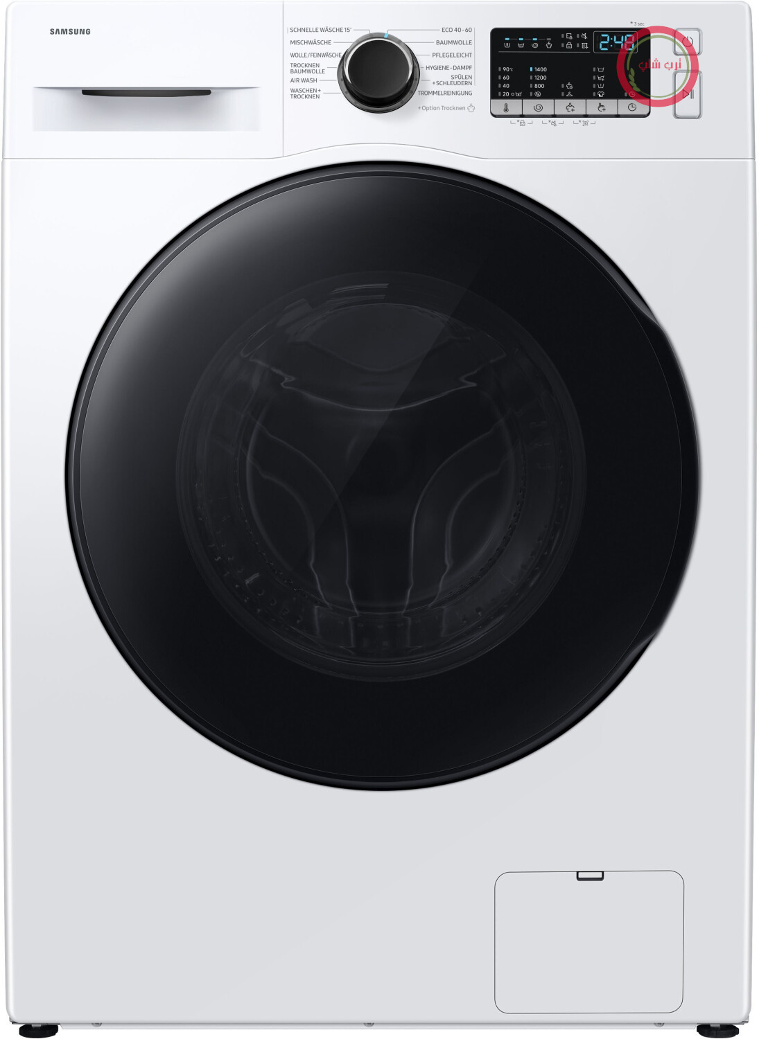 ماشین لباسشویی و خشک‌کن سامسونگ Samsung مدل ۸/۶ کیلوگرمی ۱۴۰۰ دور در دقیقه سفید - WD80HG4U04BEEP